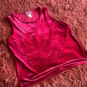 Denim & Co Velvet Tank